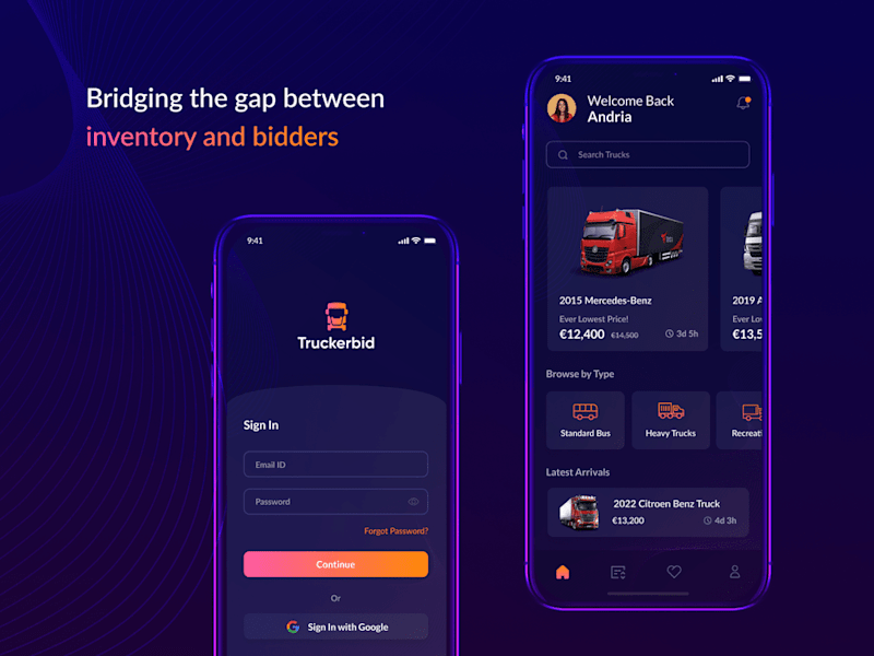 Cover image for Truck Bidding App