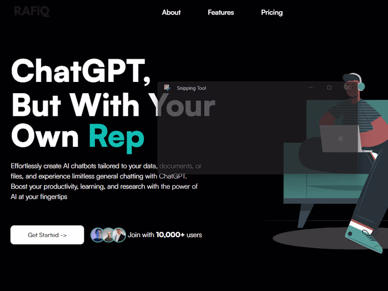 Cover image for 🤖 AI Chatbot Site Rafiq.ai