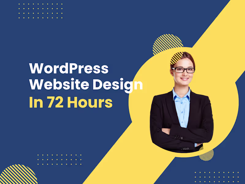 Cover image for Professional WordPress website design for  your business