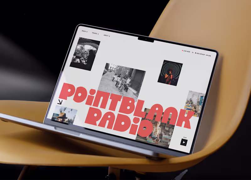 Cover image for POINT BLANK RADIO – Brand Identity