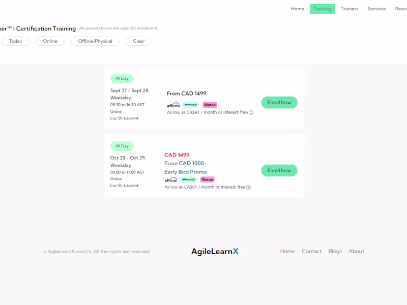 Cover image for Online Technology and Security Courses Website