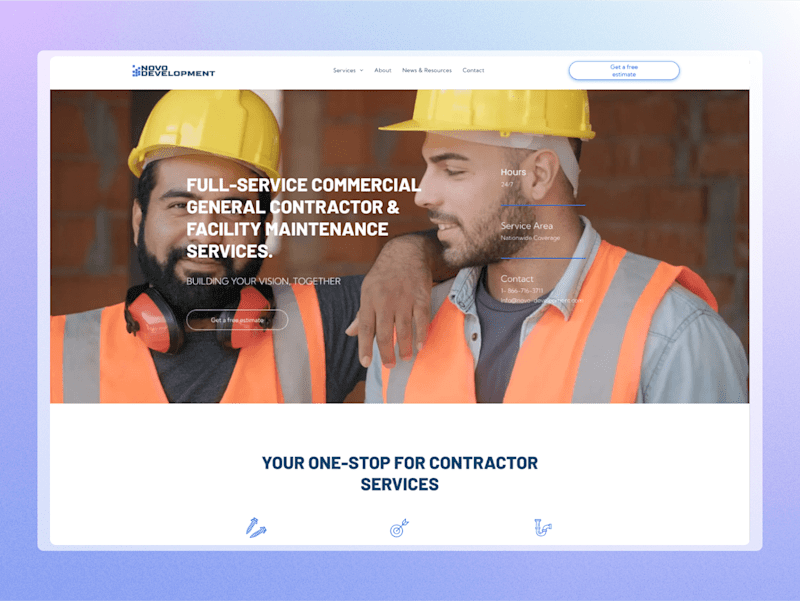 Cover image for Regional Commercial Construction Website