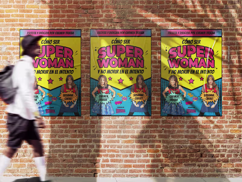 Cover image for Póster "Cómo ser SUPER WOMAN y no morir en el intento" on Behan…