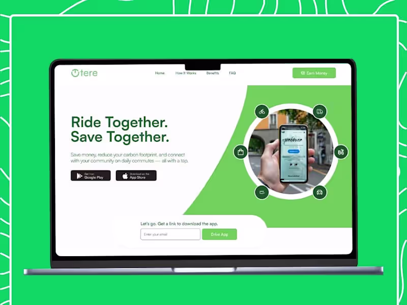 Cover image for Ride-Sharing Platform Website Design
