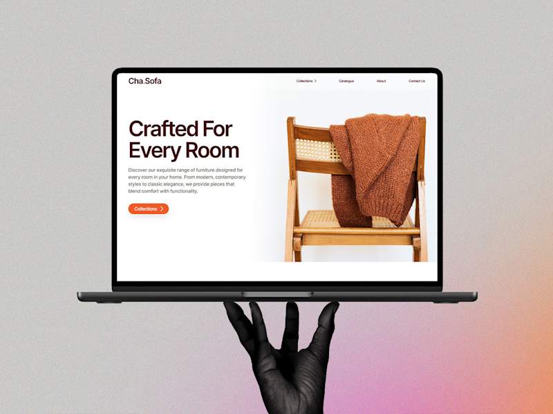 Cover image for Cha Sofa | Furniture Shop Landing Page Design