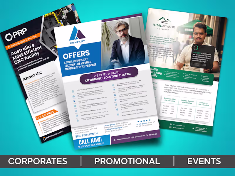 Cover image for I Will Design Professional Flyer Design That Converts