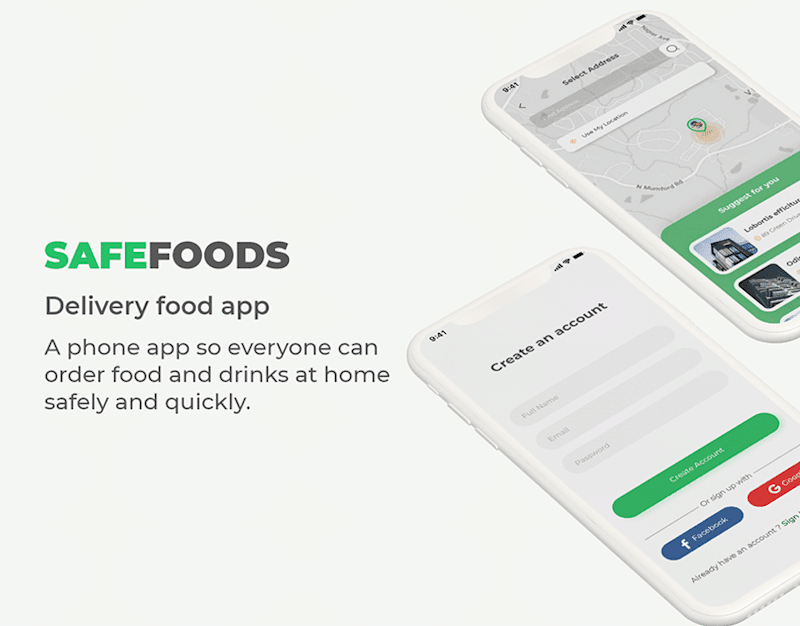 Cover image for SafeFoods - Food Delivery App on Behance