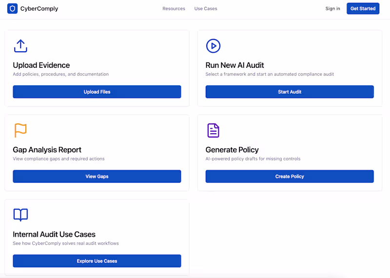 Cover image for Project Title: CyberComply – Enterprise
