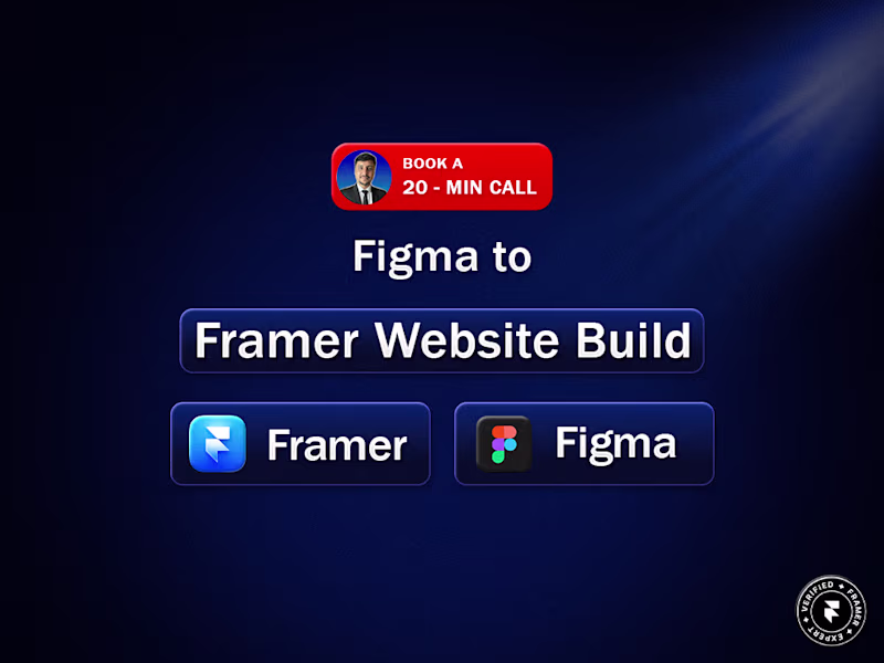 Cover image for Framer Expert for Dynamic, Modern, Responsive Websites