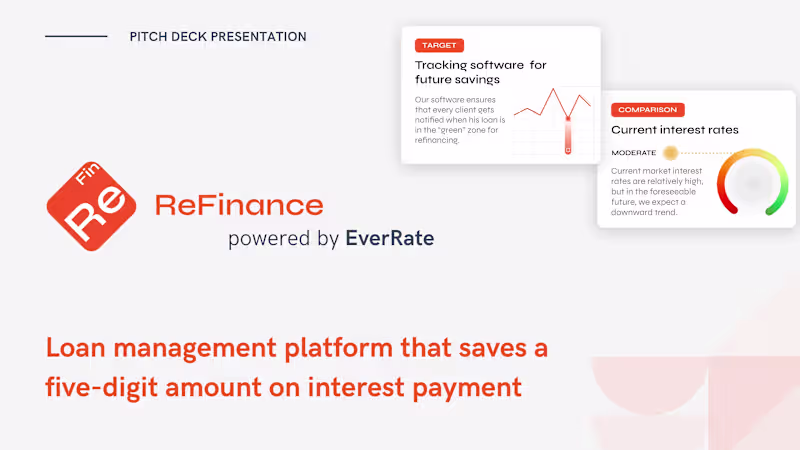 Cover image for Pitch Deck Design for Refinance Digital