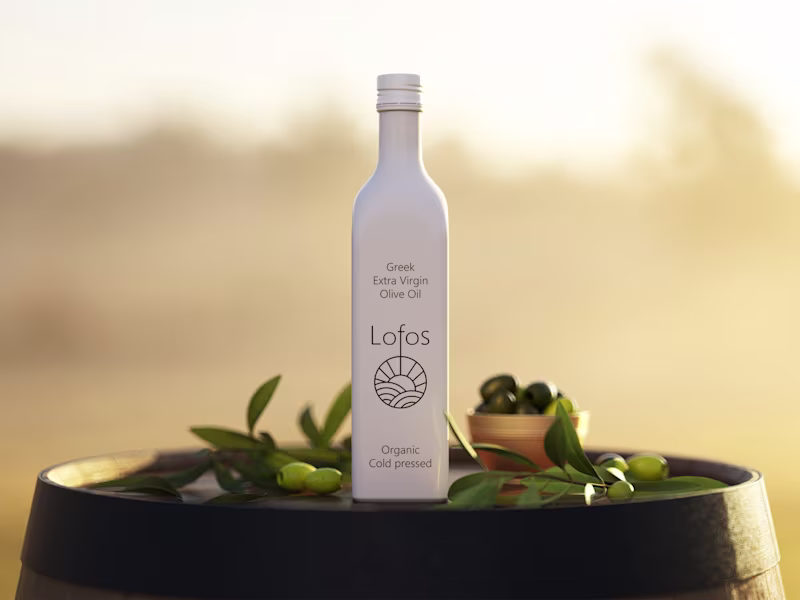 Cover image for Olive oil label