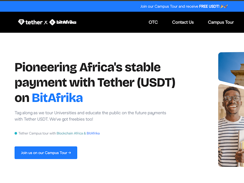 Cover image for Pioneering Africa's stable payment with Tether (USDT) on BitAfr…