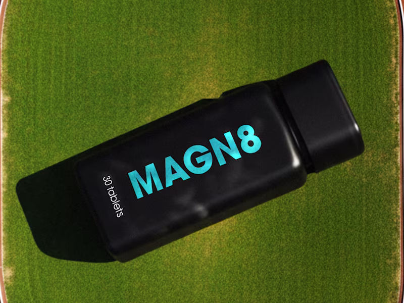 Cover image for Supplemet brand, MAGN8 Brand identity