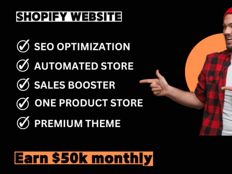 Cover image for I will do shopify store design or shopify website design