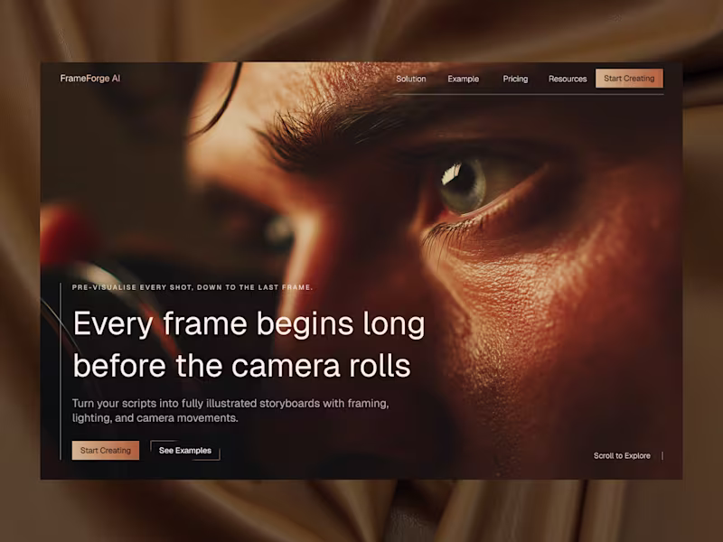 Cover image for FrameForge AI - Hero Section 