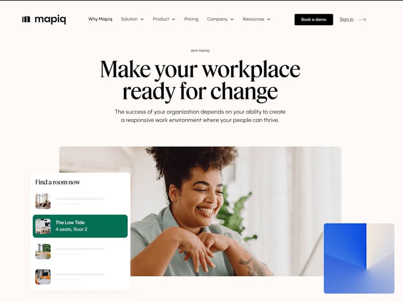 Cover image for Mapiq - The Leading Platform
for Workplace Teams