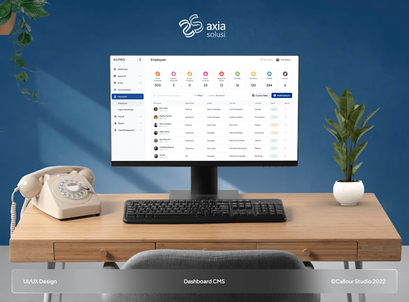 Cover image for Dashboard Axia CMS