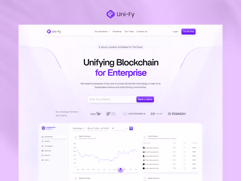 Cover image for UnifyDev — Design + Framer Build