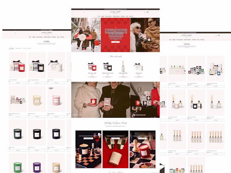Cover image for Hotel Lobby Candle Shopify Redesign