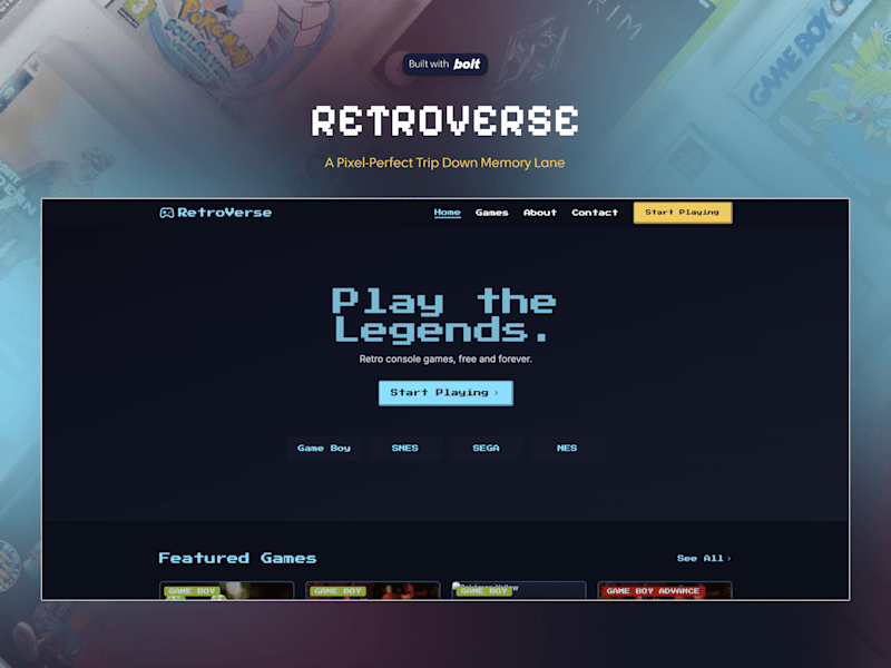 Cover image for RetroPlay • Building a Game Boy-Inspired Web App with Bolt