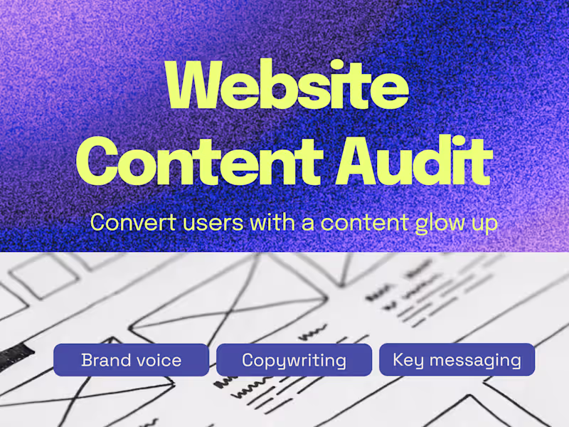 Cover image for Website Content Audit