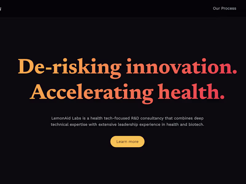 Cover image for LemonAid Labs Website, Logo & Branding 