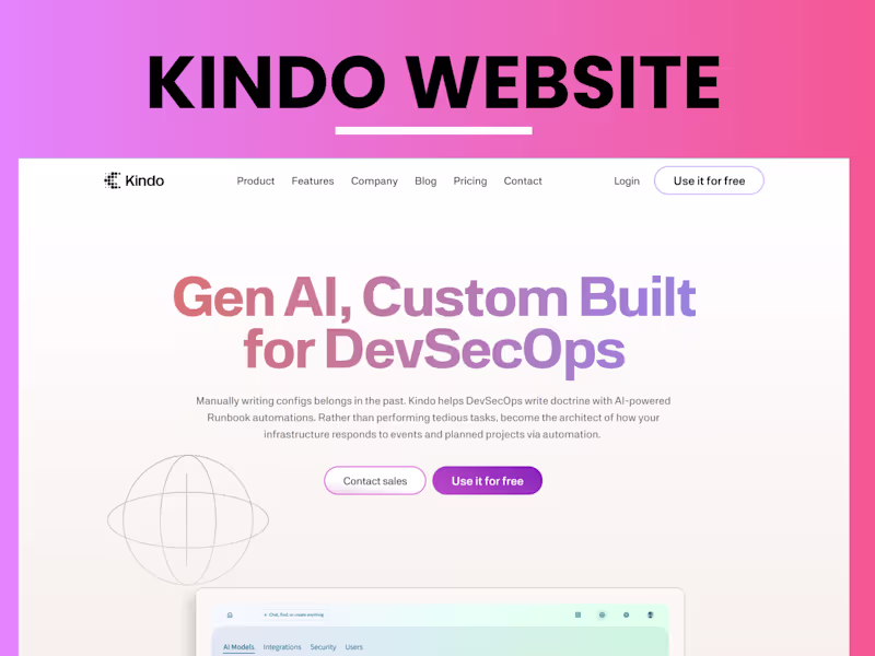 Cover image for Kindo AI Website Development