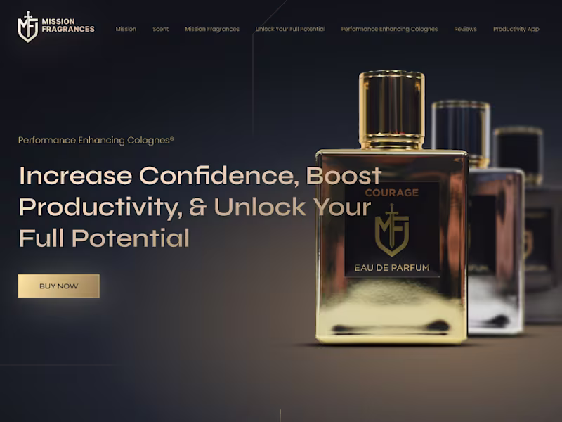 Cover image for Landing Page Design for a Luxury Perfume Brand