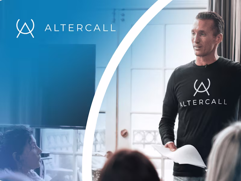 Cover image for Altercall website 