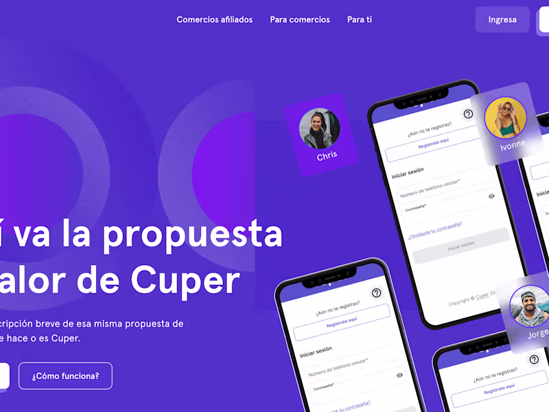 Cover image for Cuper Pay | Website