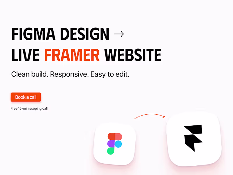 Cover image for Turn Your Figma Design into a Live Framer Website