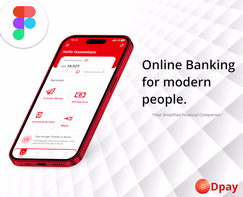 Cover image for Dpay- Online Banking app || Fintech App :: Behance