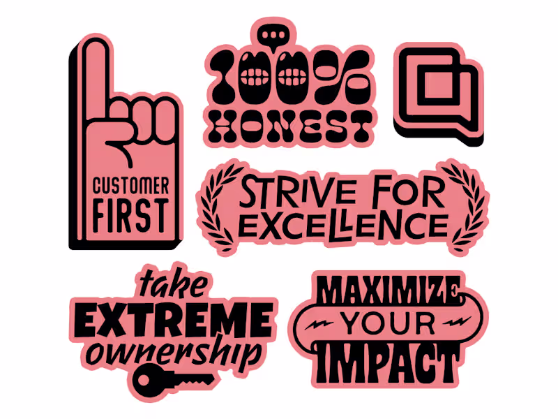 Cover image for Gorgias company values sticker sheet