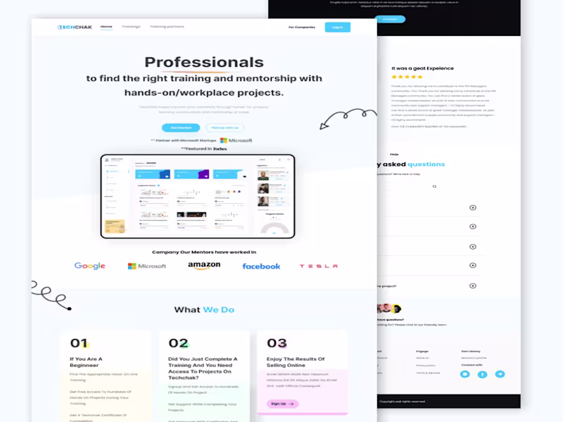 Cover image for Designed a clean, modern landing