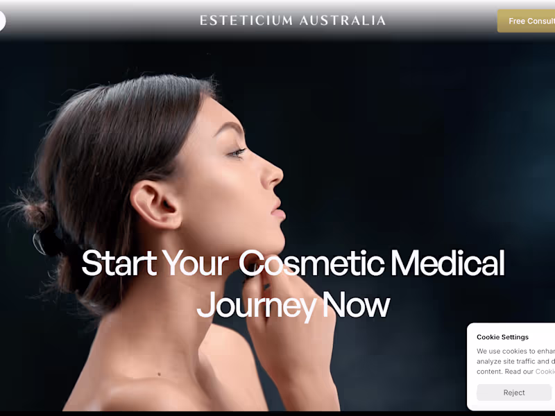 Cover image for Esteticium Australia Cosmetic Health Tourism Website