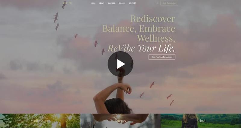 Cover image for ReVibe Wellness Coaching Website