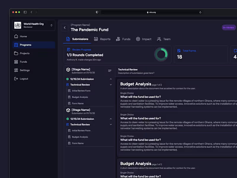 Cover image for WHO Public Health Platform: AI-Powered Design, Funding & Impact