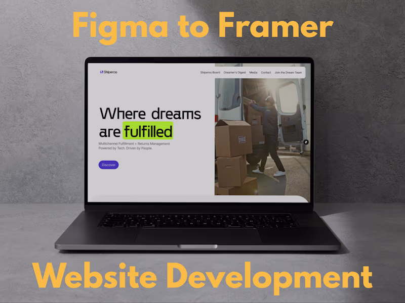 Cover image for Figma to Framer Website Development