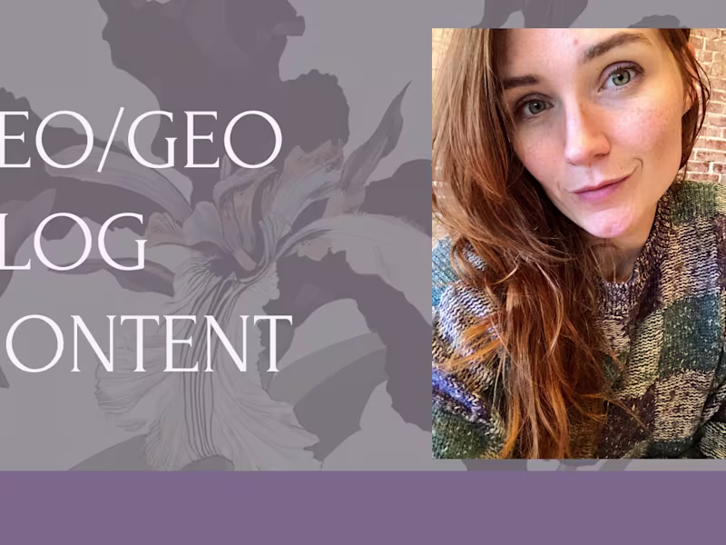 Cover image for High-quality and informative article or blog with SEO/GEO