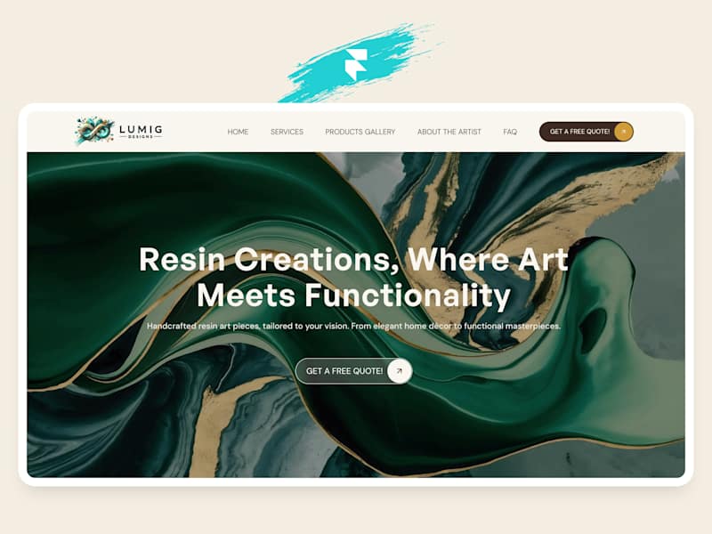 Cover image for LumiG Designs - Resin Art Website