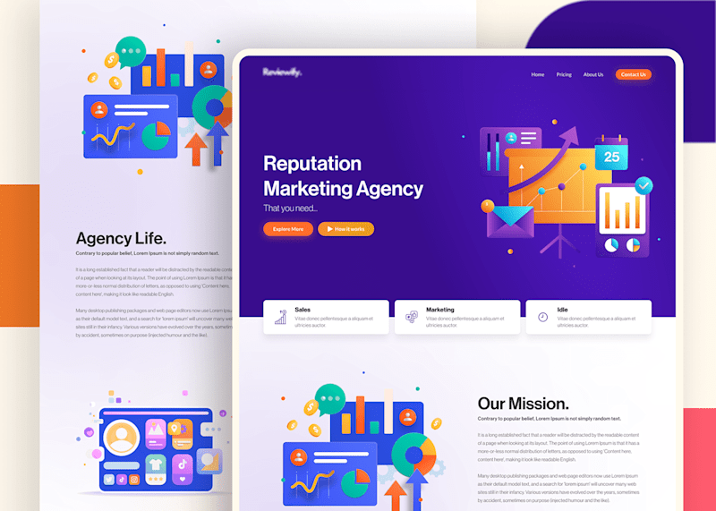 Cover image for Marketing Agency Landing Page