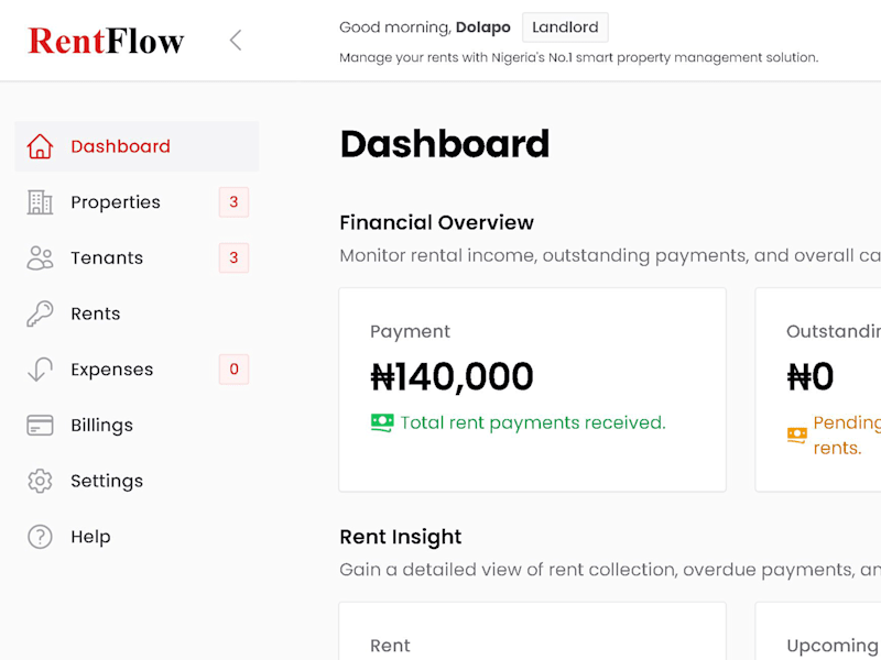 Cover image for Rentflow Property Management Software
