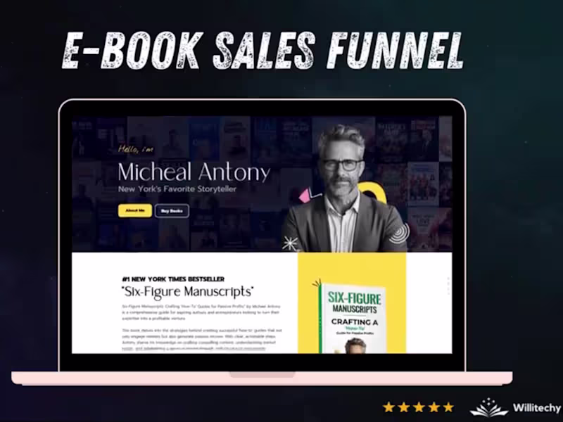 Cover image for E-book Sales Funnel for a Storyteller