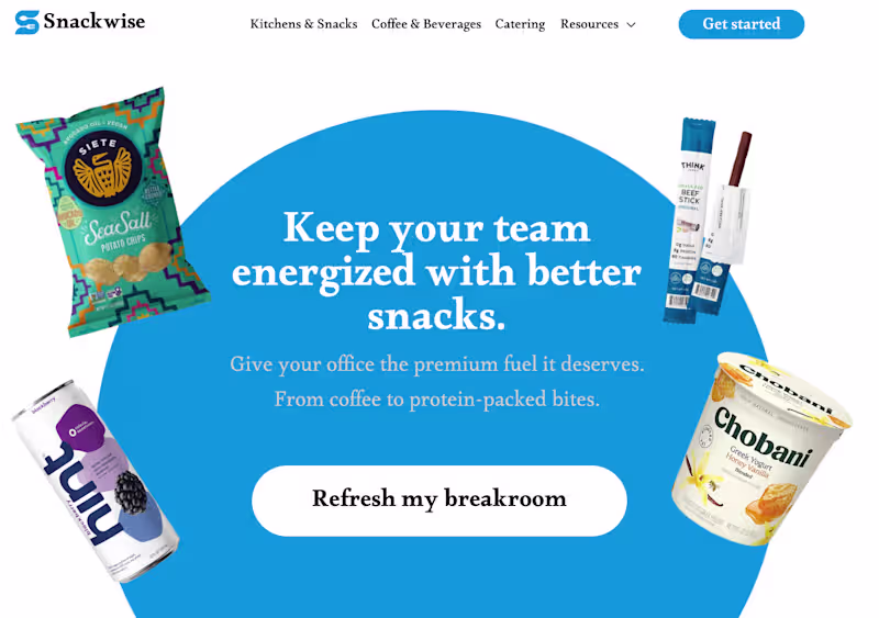 Cover image for Snackwise Homepage Redesign