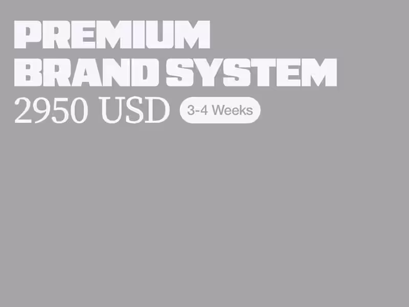 Cover image for Premium Brand System (Recommended)