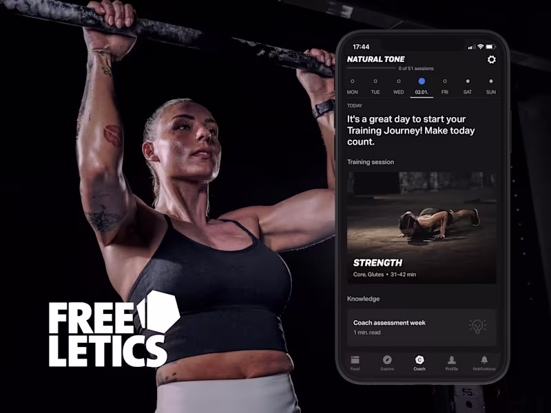 Cover image for Freeletics Digital Product Design