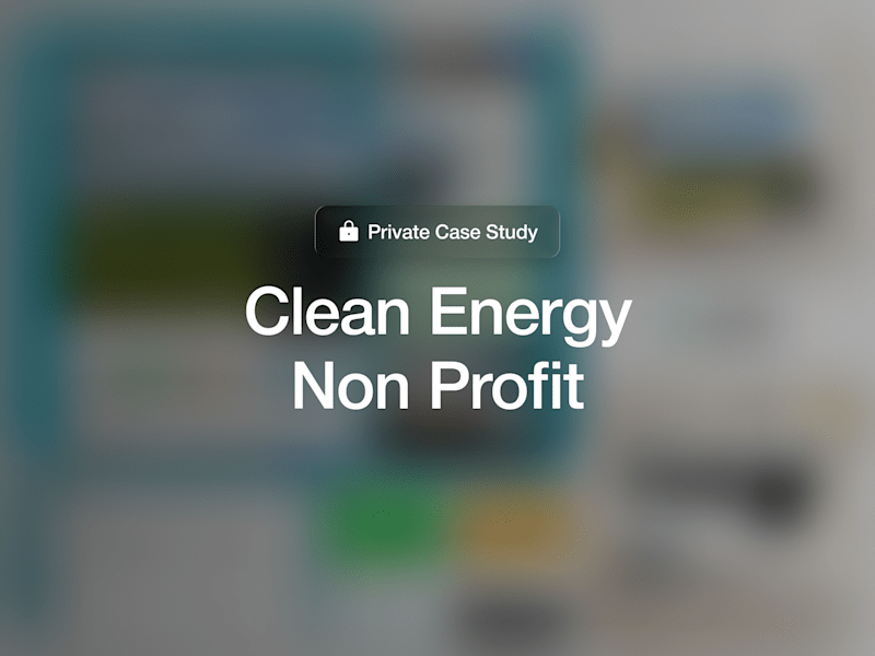 Cover image for Clean Energy Nonprofit: Website to Drive Research, & Membership
