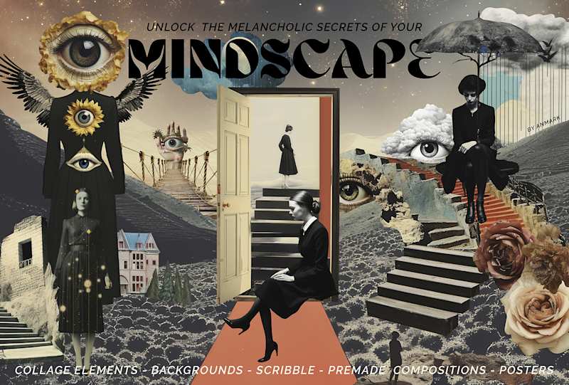 Cover image for Mindscape. Inner World Collage Collection :: Behance