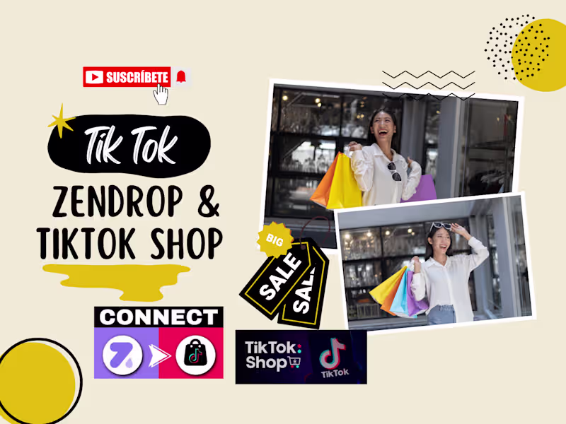 Cover image for Tik Tok shop via autods zendrop do tiktok promotion for sales
