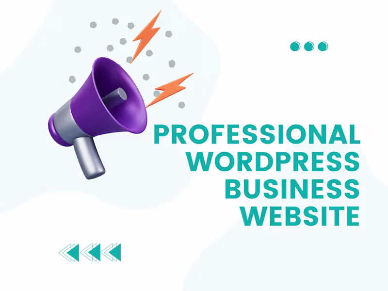 Cover image for Professional WordPress Business Website